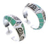 Turquoise Jewelry Water Wave Post Hoop Earrings AX23833